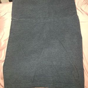Gray bodycon skirt